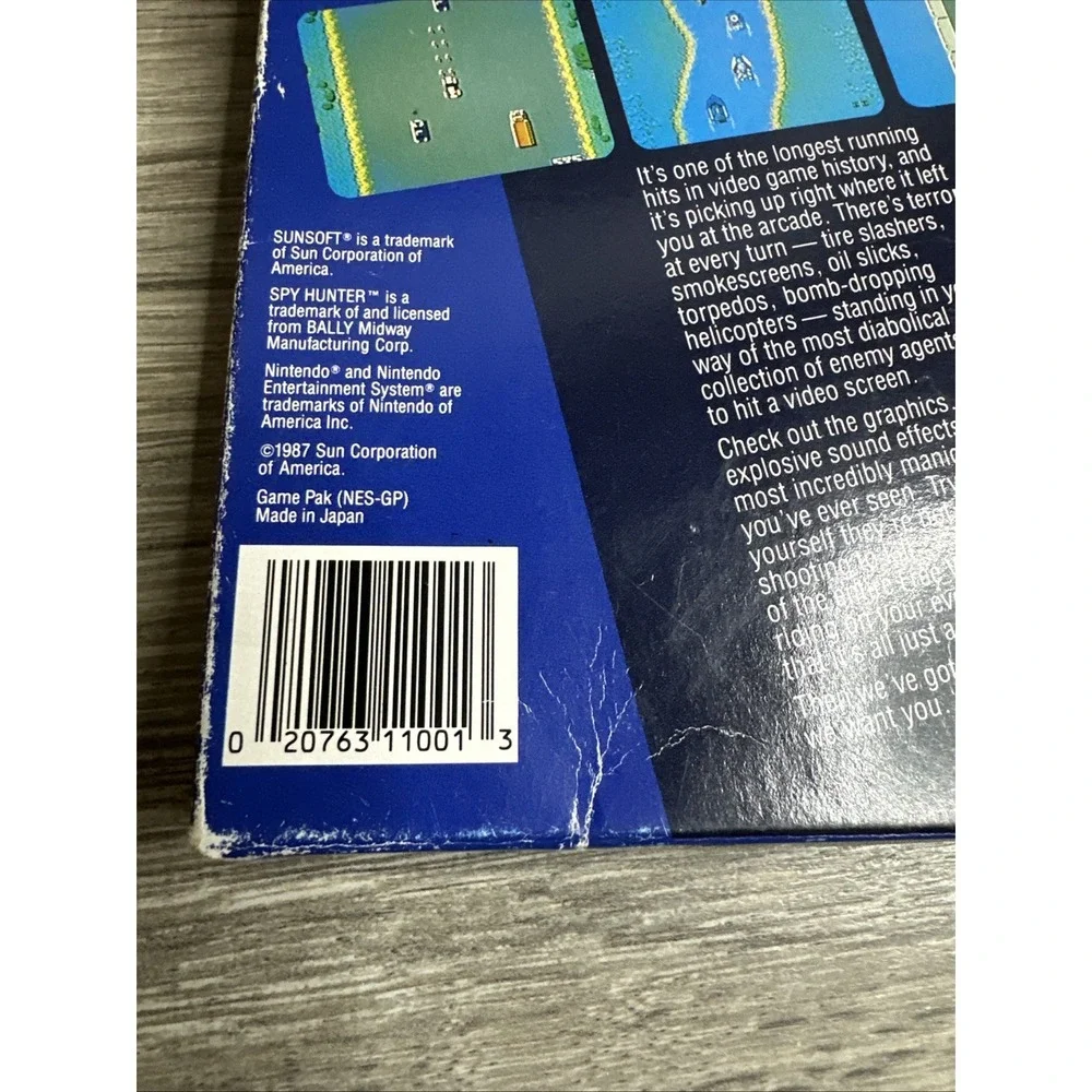Sunsoft Spy Hunter: Authentic Arcade Edition! (Nintendo NES, 1987) Authentic CIB